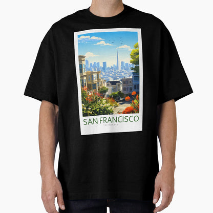 Minimalistic San Francisco California T-Shirt - Minimalist Print Unisex - T-Shirt, Sweatshirt, Hoodie