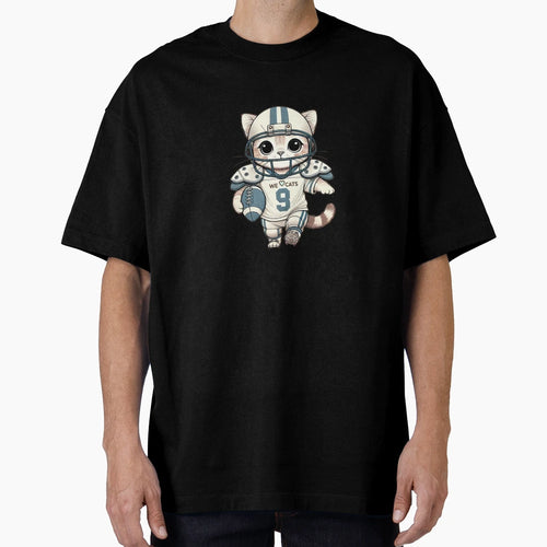 American Football Super Star Cat T-Shirt - Custom Art Print Unisex - T-Shirt, Sweatshirt, Hoodie