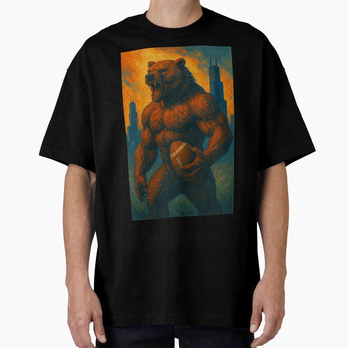 Chicago Football V4 T-Shirt - Aesthetic Graphic Men Women - T-Shirt, Sweatshirt, Hoodie