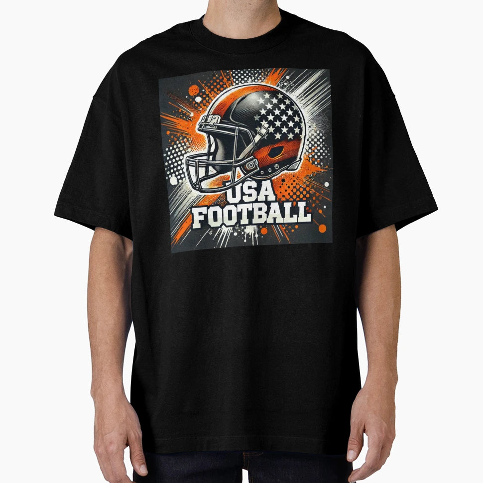 Energetic American Football Art Dotit T-Shirt - Aesthetic Graphic Unisex - T-Shirt, Sweatshirt, Hoodie