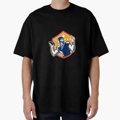 American Football Quarterback Qb T-Shirt - Aesthetic Graphic for Adults - T-Shirt, Sweatshirt, Hoodie