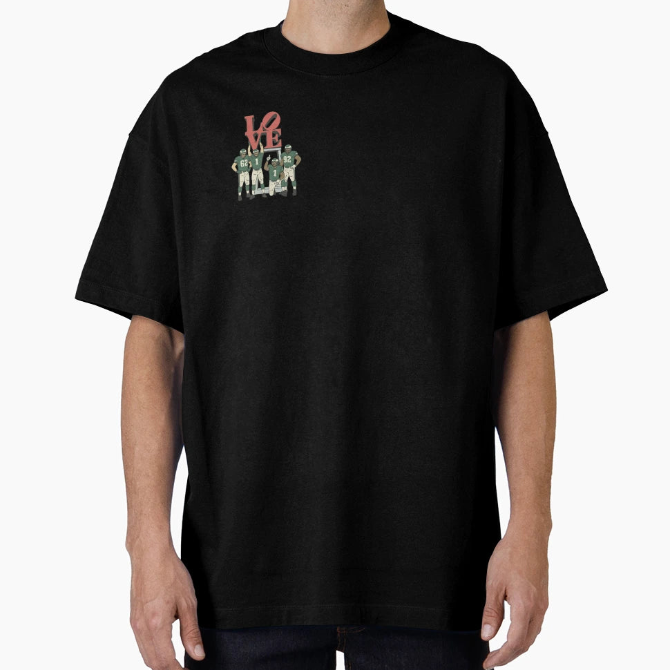 Football Players Love Park Philly T-Shirt - Custom Art Print Men Women - T-Shirt, Sweatshirt, Hoodie