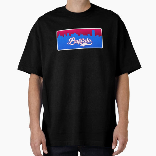 Buffalo Football Skyline T-Shirt - Aesthetic Graphic for Adults - T-Shirt, Sweatshirt, Hoodie