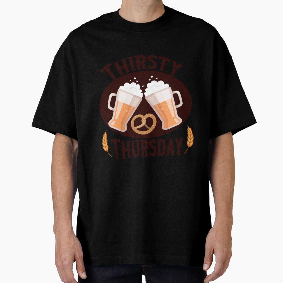 Thirsty Thursday Banner T-Shirt - Novelty Apparel Unisex - T-Shirt, Sweatshirt, Hoodie