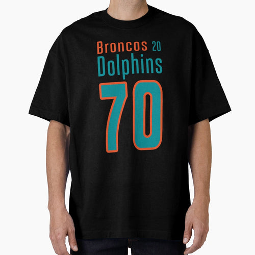 Dolphins 70 Points T-Shirt - Casual Everyday Wear Unisex - T-Shirt, Sweatshirt, Hoodie