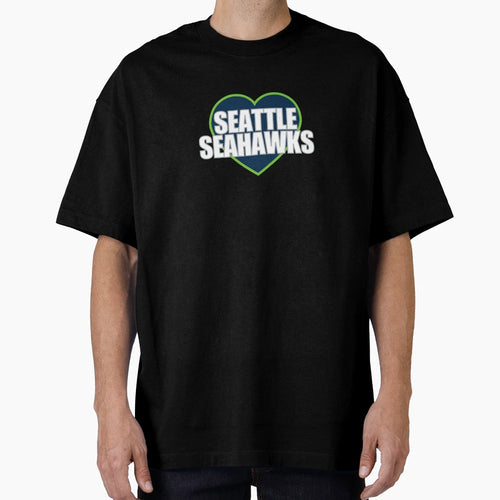 Seattle Seahawks Heart T-Shirt - Streetwear Style for Adults - T-Shirt, Sweatshirt, Hoodie
