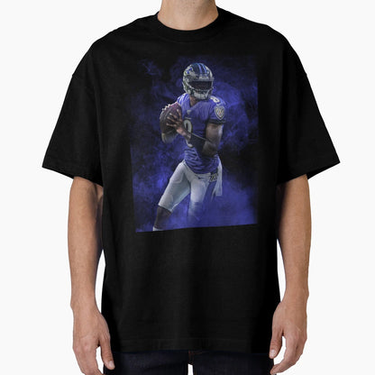 Lamar Baltimore Sports Art T-Shirt - Aesthetic Graphic Men Women - T-Shirt, Sweatshirt, Hoodie