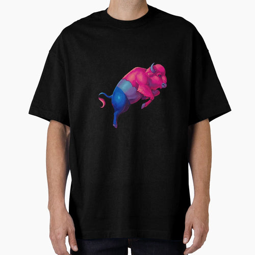 Great American Bi Bison T-Shirt - Custom Art Print for Adults - T-Shirt, Sweatshirt, Hoodie