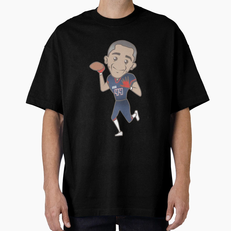 Obama Football T-Shirt - Graphic Print Unisex - T-Shirt, Sweatshirt, Hoodie