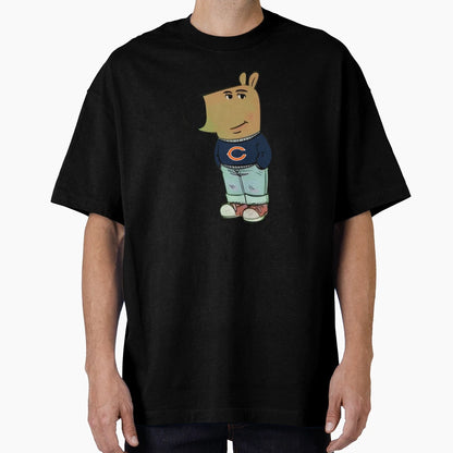 Chicago Bears Just Chill Guy Meme T-Shirt - Aesthetic Graphic Unisex - T-Shirt, Sweatshirt, Hoodie