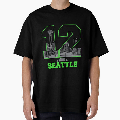 12 Seattle T-Shirt - Trendy Graphic Men Women - T-Shirt, Sweatshirt, Hoodie