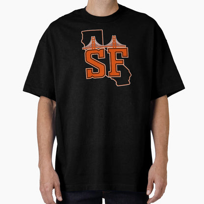 San Fran Bridge T-Shirt - Custom Art Print Men Women - T-Shirt, Sweatshirt, Hoodie