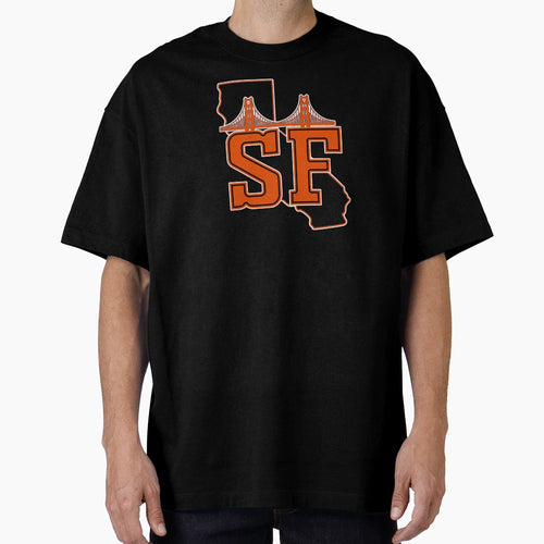 San Fran Bridge T-Shirt - Custom Art Print Men Women - T-Shirt, Sweatshirt, Hoodie