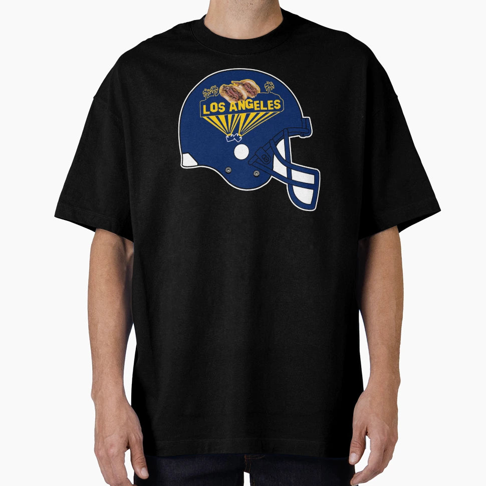 Los Angeles French Dip Helmet T-Shirt - Custom Art Print Men Women - T-Shirt, Sweatshirt, Hoodie