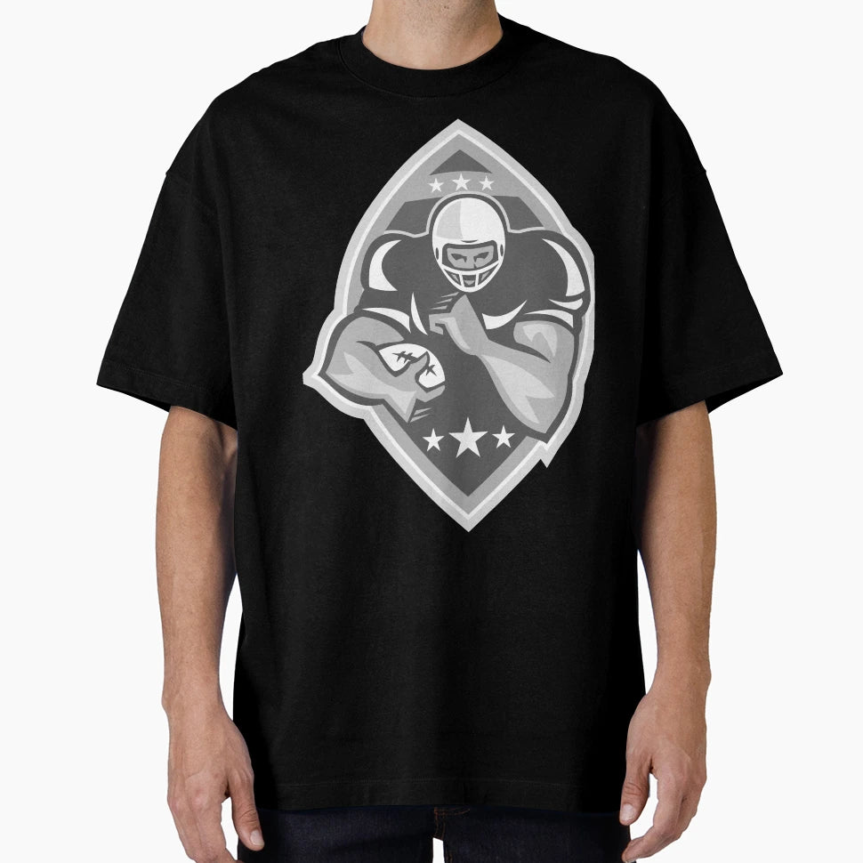 American Football Player Running T-Shirt - Custom Art Print Unisex - T-Shirt, Sweatshirt, Hoodie