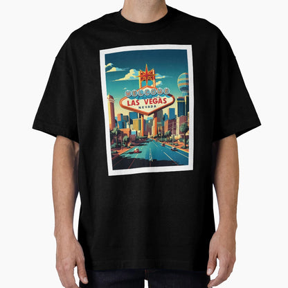 Las Vegas Travel Art T-Shirt - Unique Graphic Men Women - T-Shirt, Sweatshirt, Hoodie