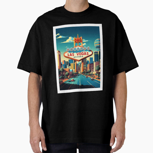 Las Vegas Travel Art T-Shirt - Unique Graphic Men Women - T-Shirt, Sweatshirt, Hoodie