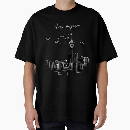 Copy Las Vegas Skyline T-Shirt - Aesthetic Graphic for Adults - T-Shirt, Sweatshirt, Hoodie