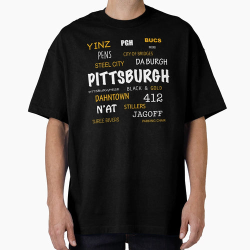 All Things Pittsburgh Black And Gold Black T-Shirt - Trendy Graphic Unisex - T-Shirt, Sweatshirt, Hoodie