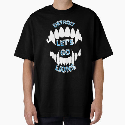Big Lions Teeth Game Day Collection I T-Shirt - Minimalist Print for Adults - T-Shirt, Sweatshirt, Hoodie