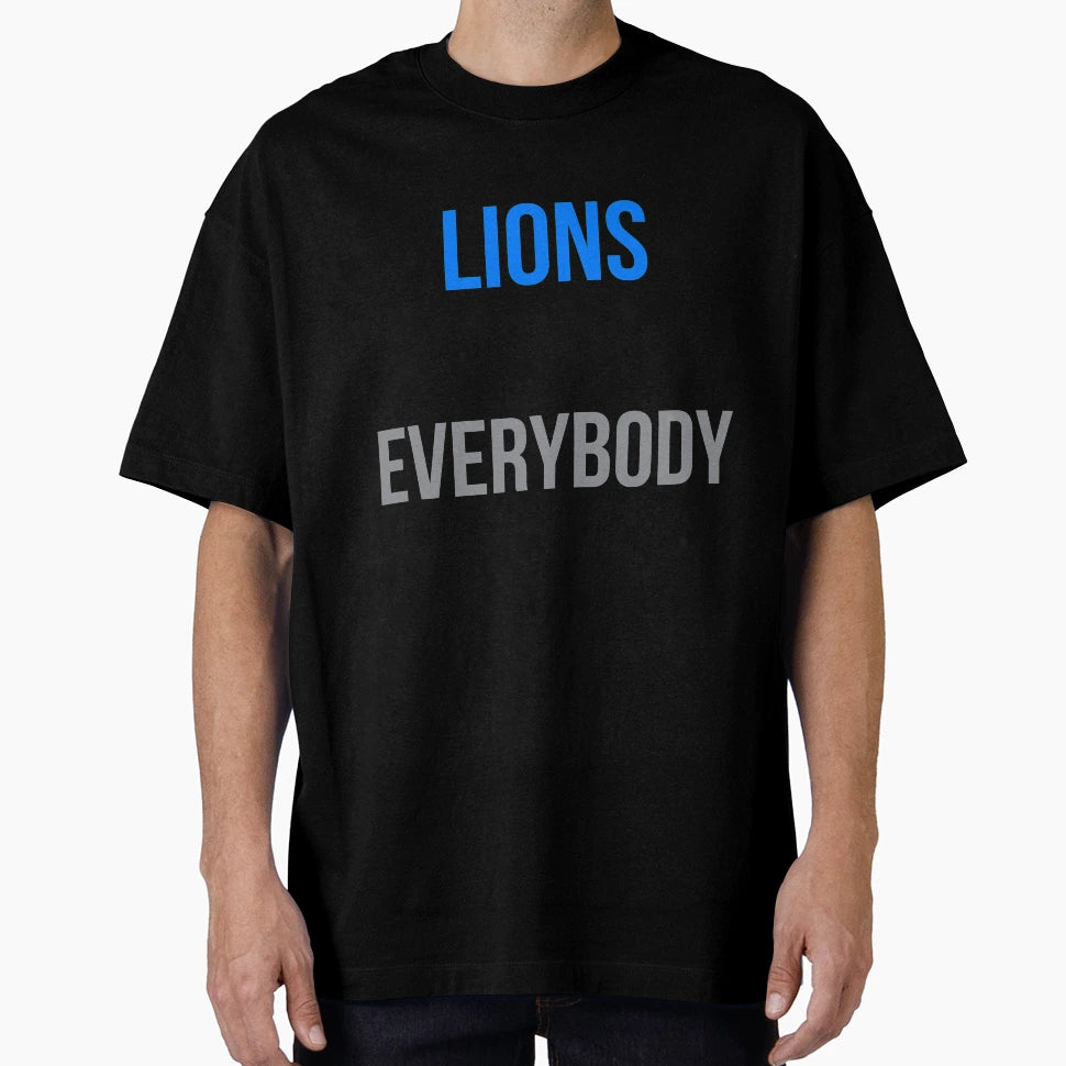 Detroit Lions Vs Everybody T-Shirt - Trendy Graphic Unisex - T-Shirt, Sweatshirt, Hoodie