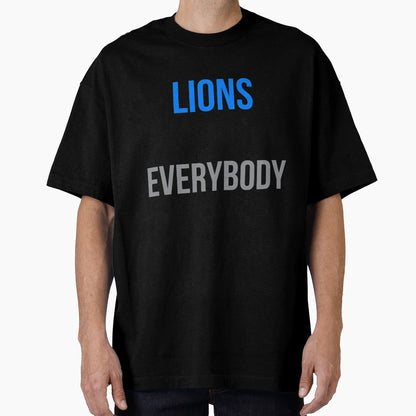Detroit Lions Vs Everybody T-Shirt - Trendy Graphic Unisex - T-Shirt, Sweatshirt, Hoodie