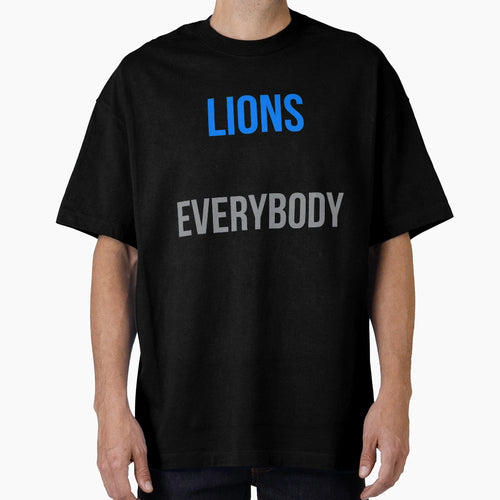 Detroit Lions Vs Everybody T-Shirt - Trendy Graphic Unisex - T-Shirt, Sweatshirt, Hoodie
