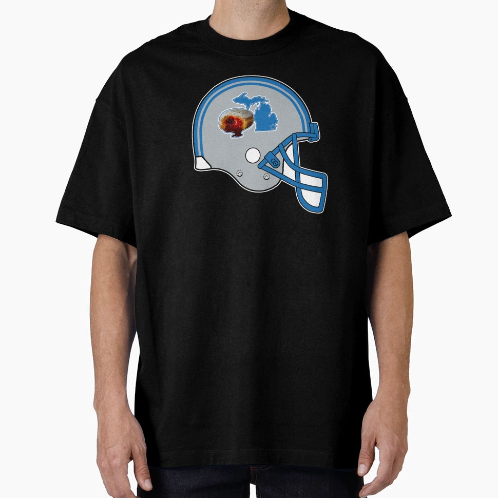 Detroit Paczki Helmet T-Shirt - Casual Everyday Wear for Adults - T-Shirt, Sweatshirt, Hoodie