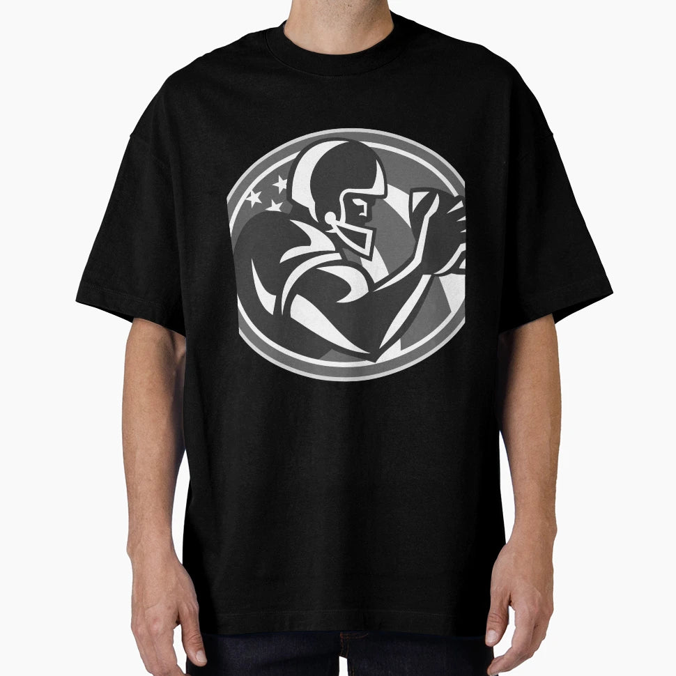 American Football Player Side View T-Shirt - Fun Novelty Design Unisex - T-Shirt, Sweatshirt, Hoodie