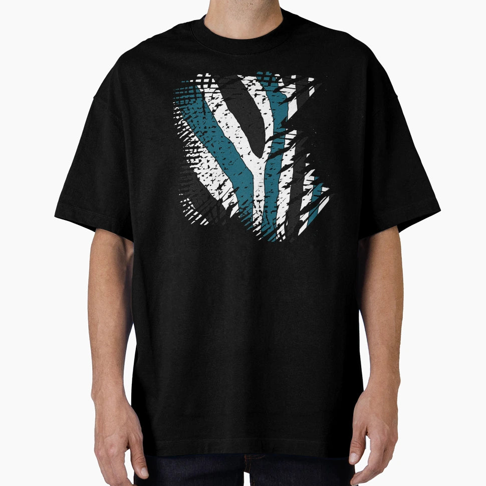 Black White And Blue All Over T-Shirt - Fun Novelty Design for Adults - T-Shirt, Sweatshirt, Hoodie