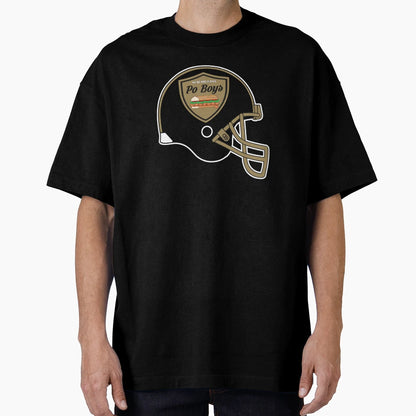 New Orleans Po Black Helmet T-Shirt - Aesthetic Graphic Unisex - T-Shirt, Sweatshirt, Hoodie