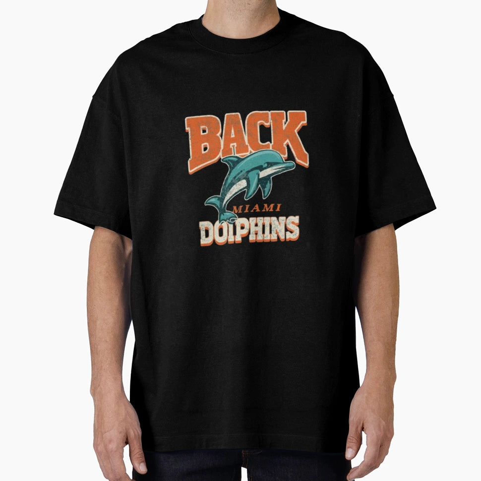 Back Miami Dolphins T-Shirt - Casual Everyday Wear Unisex - T-Shirt, Sweatshirt, Hoodie