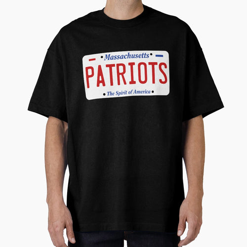 New England Patriots Massachusetts License T-Shirt - Graphic Print Unisex - T-Shirt, Sweatshirt, Hoodie
