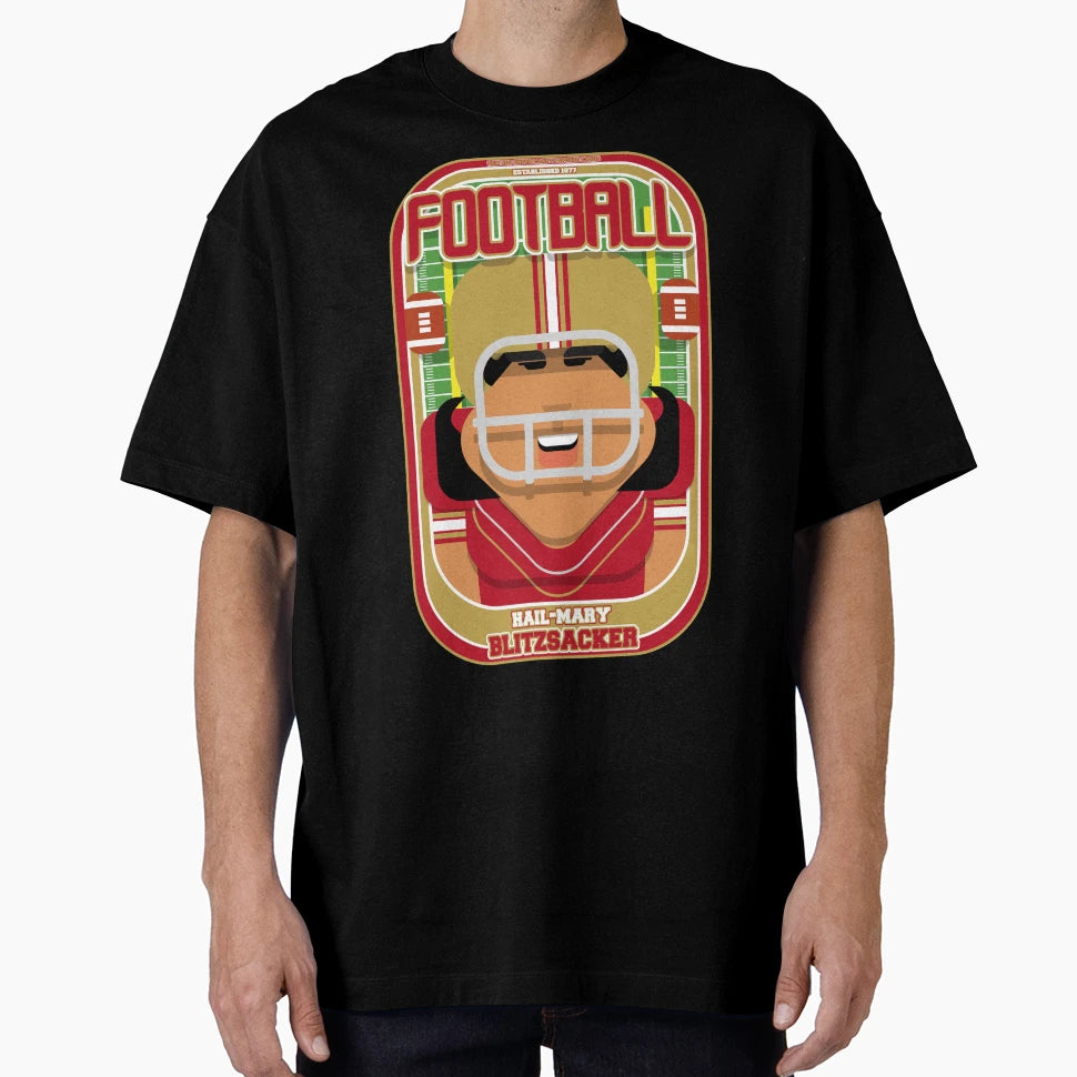 American Football Red And Gold Hail T-Shirt - Unique Graphic Men Women - T-Shirt, Sweatshirt, Hoodie