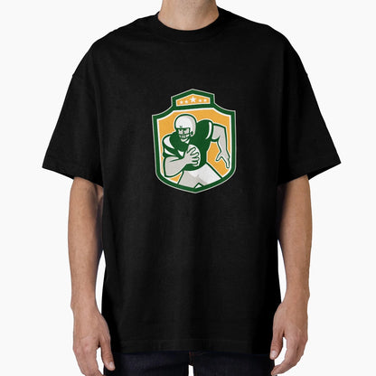 American Football Qb Player Running T-Shirt - Aesthetic Graphic for Adults - T-Shirt, Sweatshirt, Hoodie