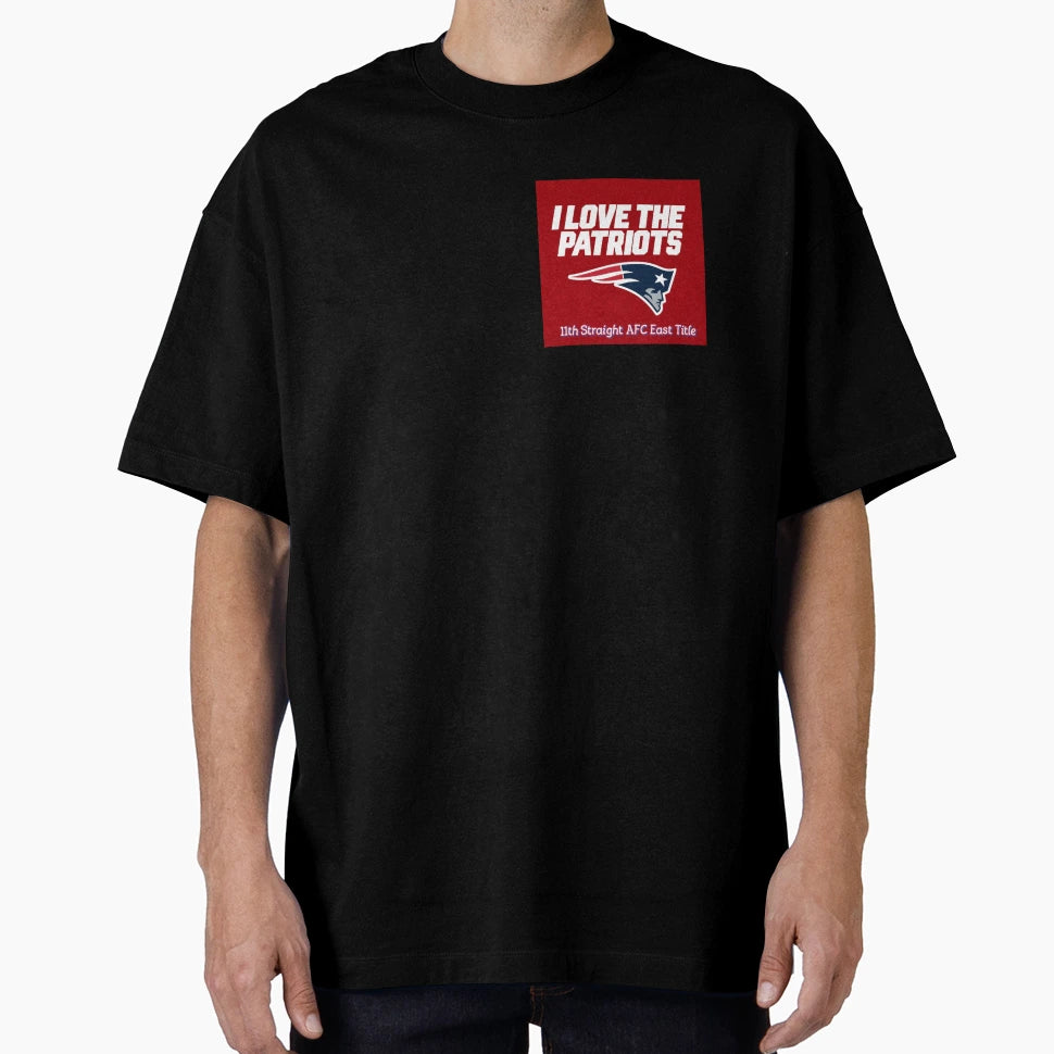 Pats Nation 11Th Straight Afc East T-Shirt - Novelty Apparel for Adults - T-Shirt, Sweatshirt, Hoodie