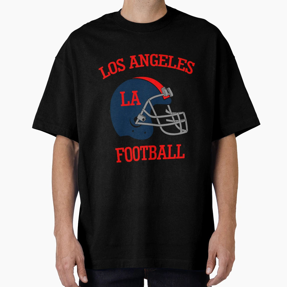 Los Angeles Football And T-Shirt - Custom Art Print Men Women - T-Shirt, Sweatshirt, Hoodie