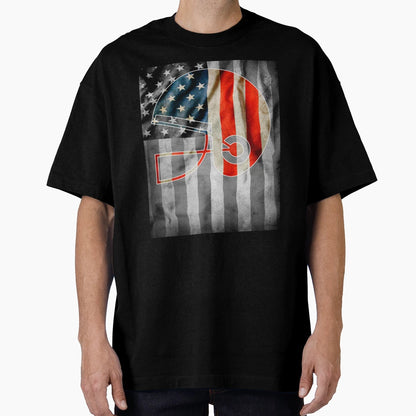 American Football And Us Black White T-Shirt - Custom Art Print for Adults - T-Shirt, Sweatshirt, Hoodie