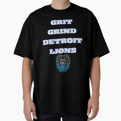 Grit Grind Detroit Lions Collections T-Shirt - Minimalist Print for Adults - T-Shirt, Sweatshirt, Hoodie