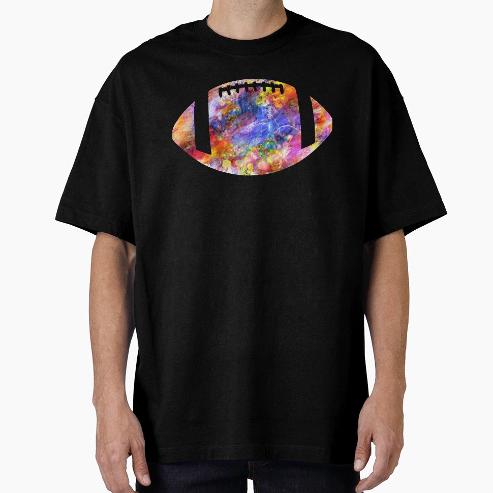 Colorful American Football Funny T-Shirt - Aesthetic Graphic for Adults - T-Shirt, Sweatshirt, Hoodie