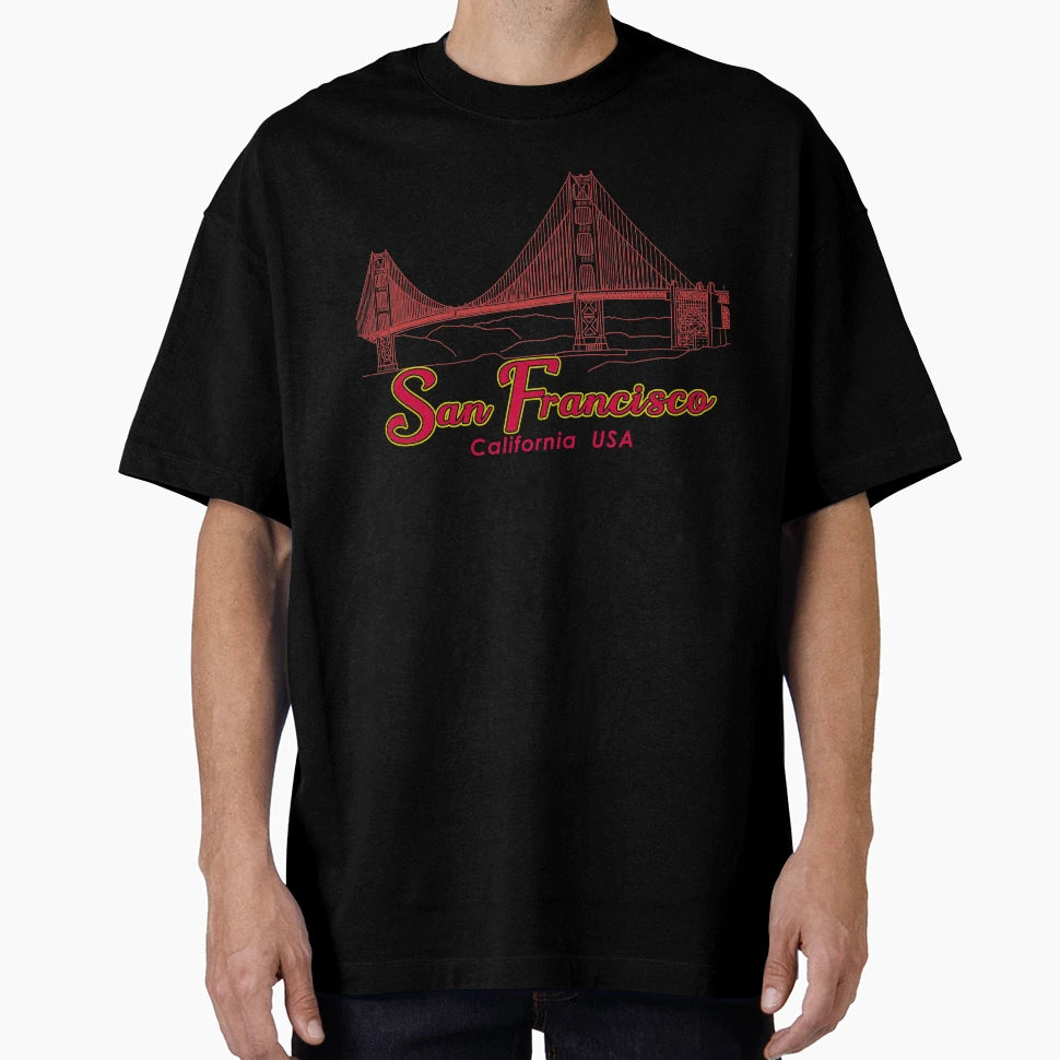 San Francisco California Iconic T-Shirt - Custom Art Print for Adults - T-Shirt, Sweatshirt, Hoodie