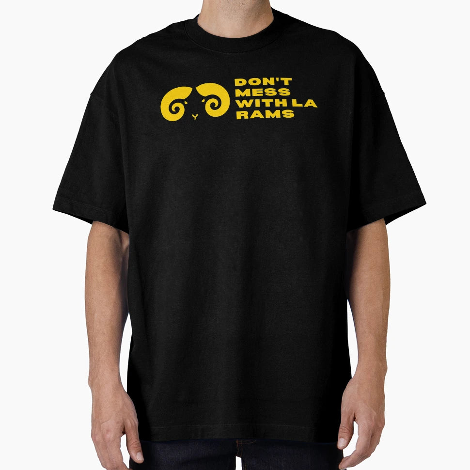 Ram Head Dont Mess La Rams T-Shirt - Custom Art Print for Adults - T-Shirt, Sweatshirt, Hoodie