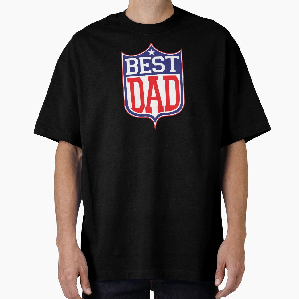 Best Dad Football T-Shirt - Fun Novelty Design Unisex - T-Shirt, Sweatshirt, Hoodie