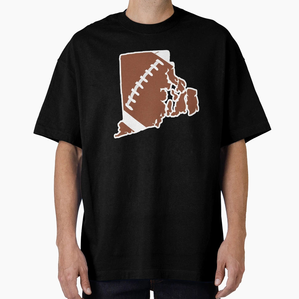 Football Rhode Island Fun Football Lover T-Shirt - Unique Graphic Unisex - T-Shirt, Sweatshirt, Hoodie