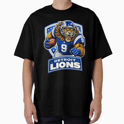 Detroit Lions Charging Logo T-Shirt - Fun Novelty Design for Adults - T-Shirt, Sweatshirt, Hoodie