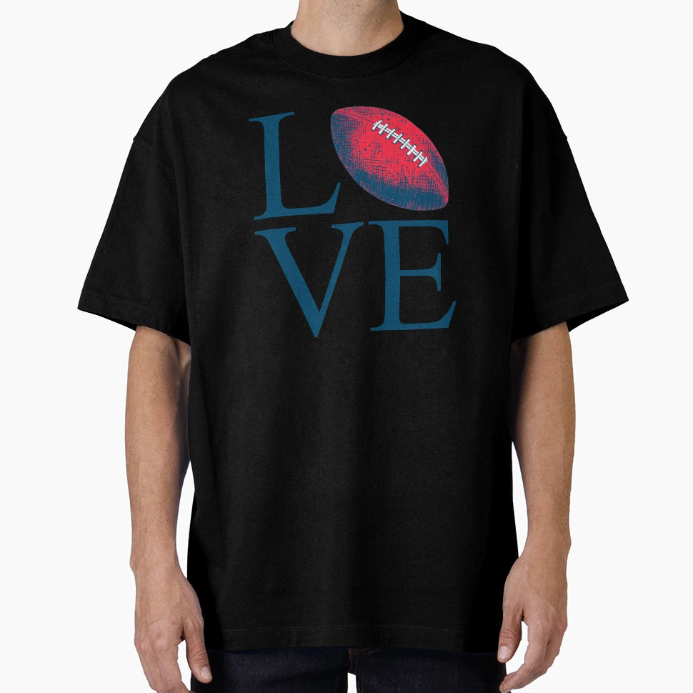 Love Football T-Shirt - Aesthetic Graphic for Adults - T-Shirt, Sweatshirt, Hoodie