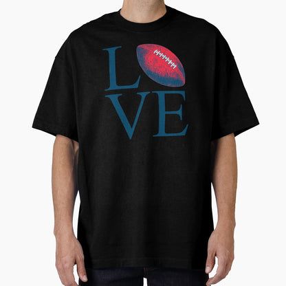Love Football T-Shirt - Aesthetic Graphic for Adults - T-Shirt, Sweatshirt, Hoodie