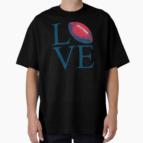 Love Football T-Shirt - Aesthetic Graphic for Adults - T-Shirt, Sweatshirt, Hoodie