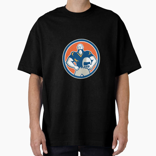 American Football Helmet Circle T-Shirt - Minimalist Print Unisex - T-Shirt, Sweatshirt, Hoodie
