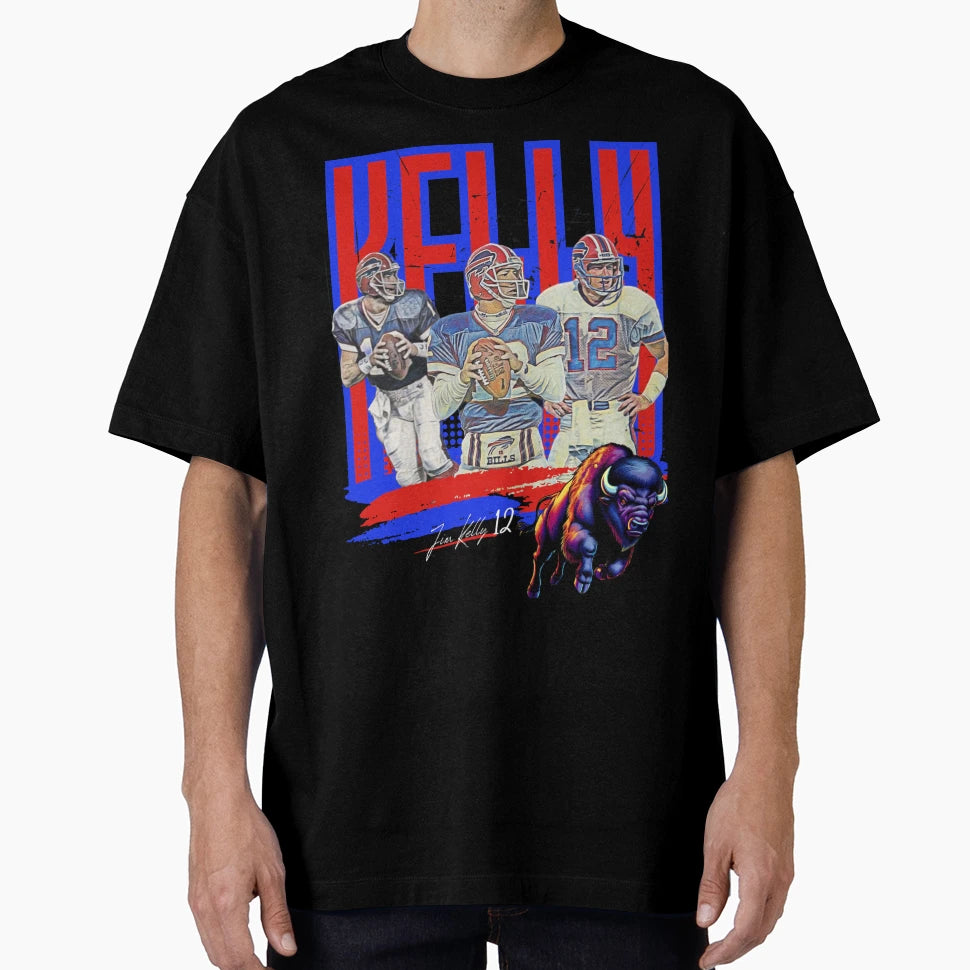 Jim Kelly Buffalo Bills Legendary T-Shirt - Fun Novelty Design for Adults - T-Shirt, Sweatshirt, Hoodie